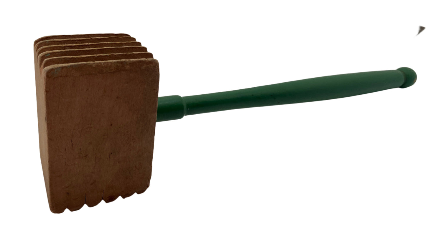 Green Handle Meat Mallet