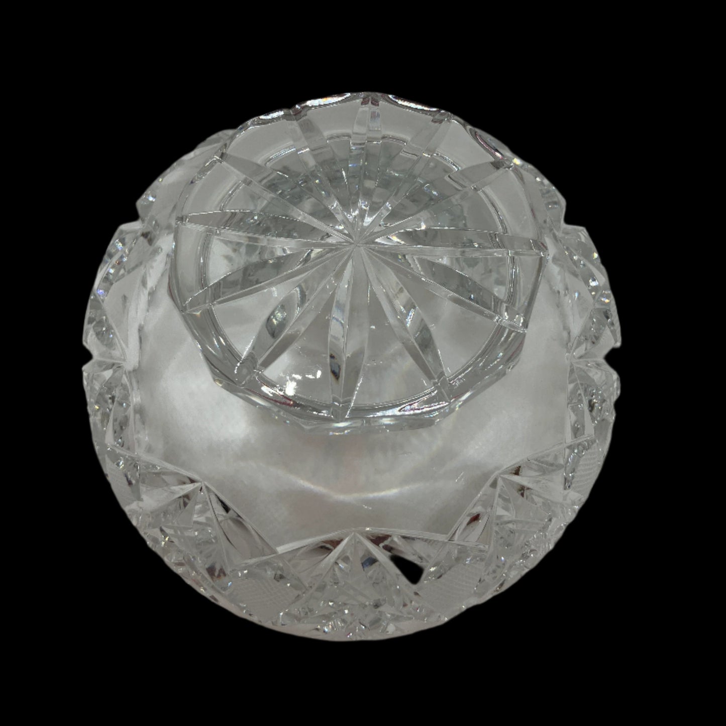 Vintage Sawtooth Lead Crystal Bowl – 5.5” Diameter