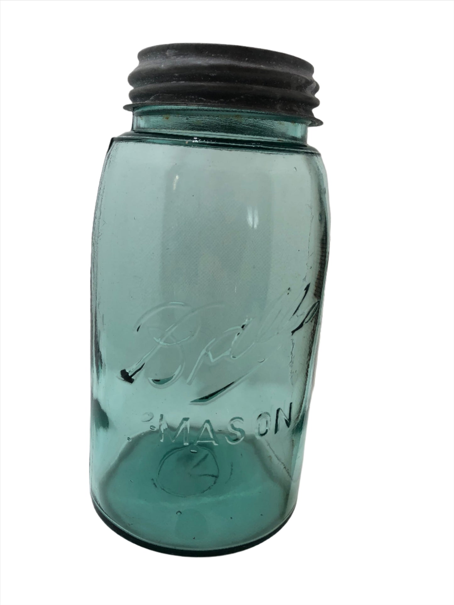 Antique Ball Mason Quart Jar w/ Zinc Lid