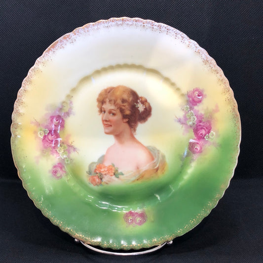 Antique China Plate Art Nouveau by Victoria