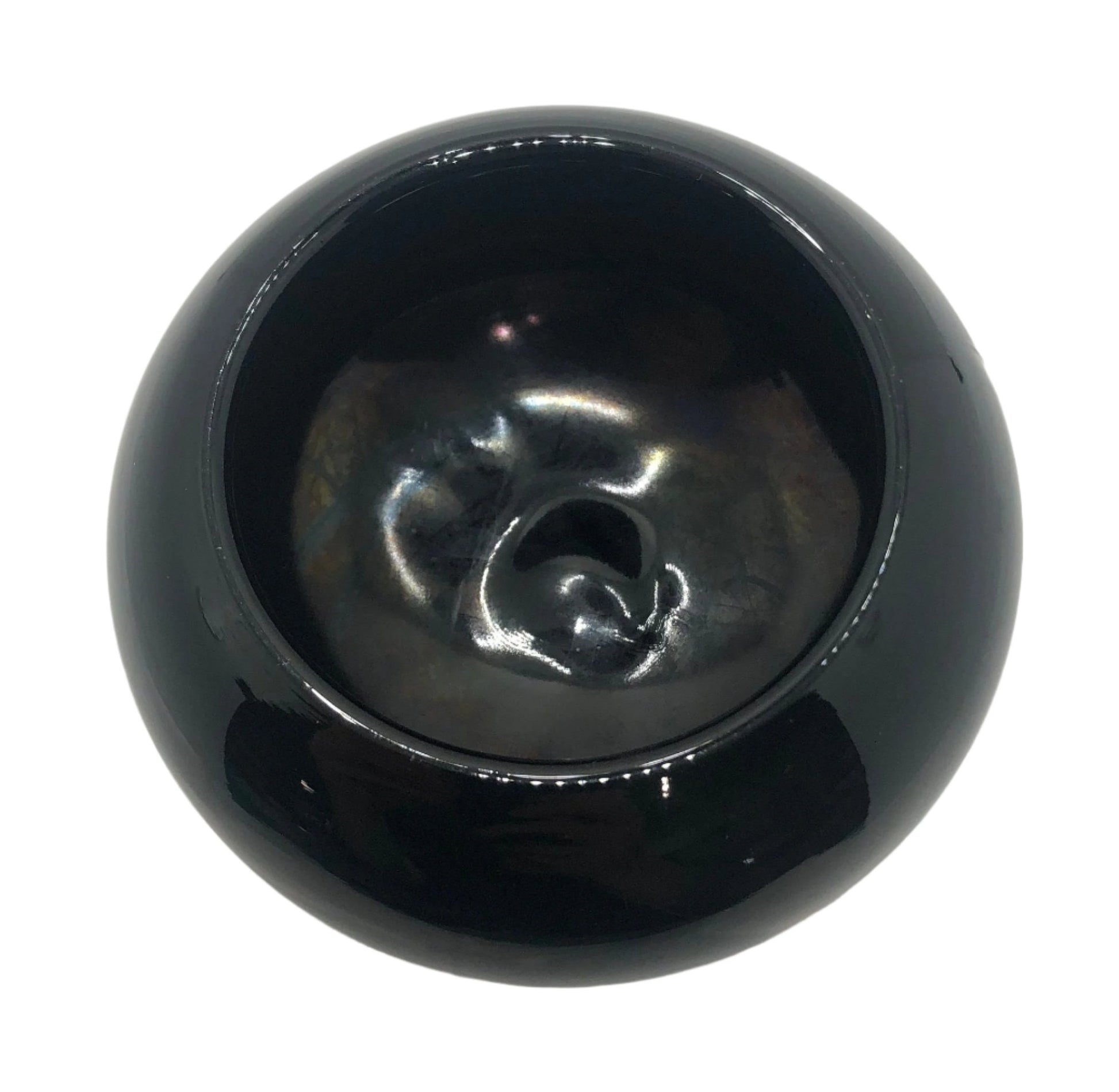 Black Amethyst Glass Bowl Interior