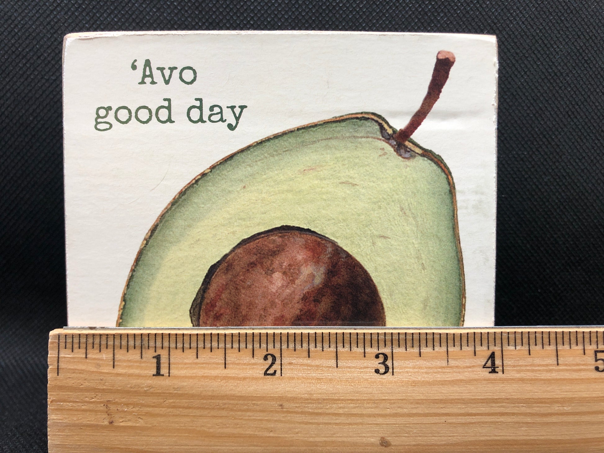 Block Sign - Avocado Width