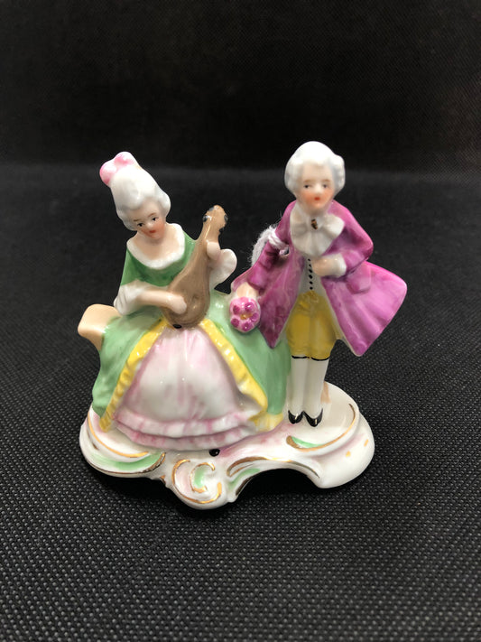 Porcelain figurine courting couple Germany