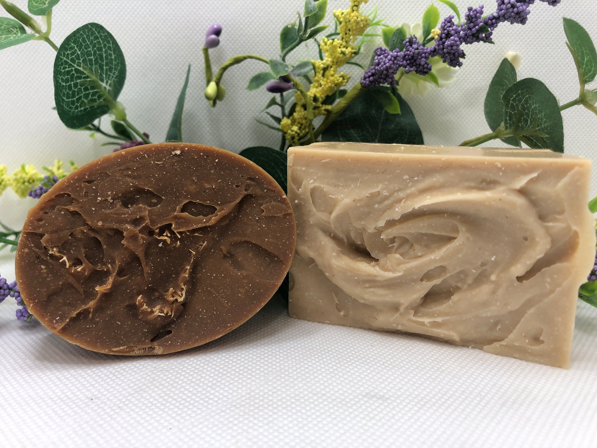 bar soap with goatmilk and pine scent-bar