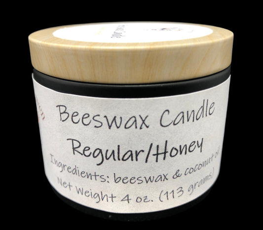 beeswax candle honey scent natural 4oz