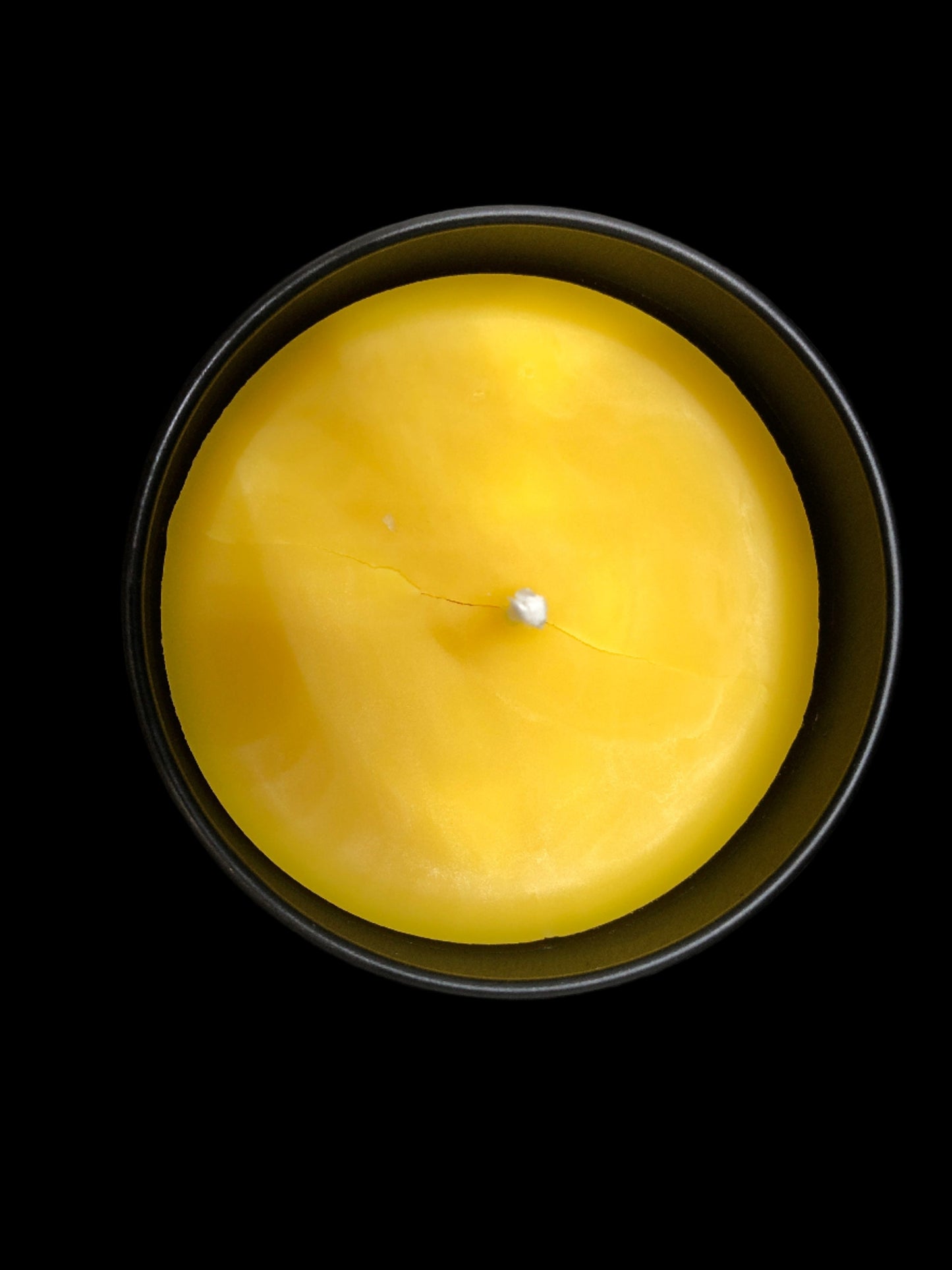 beeswax candle interior 