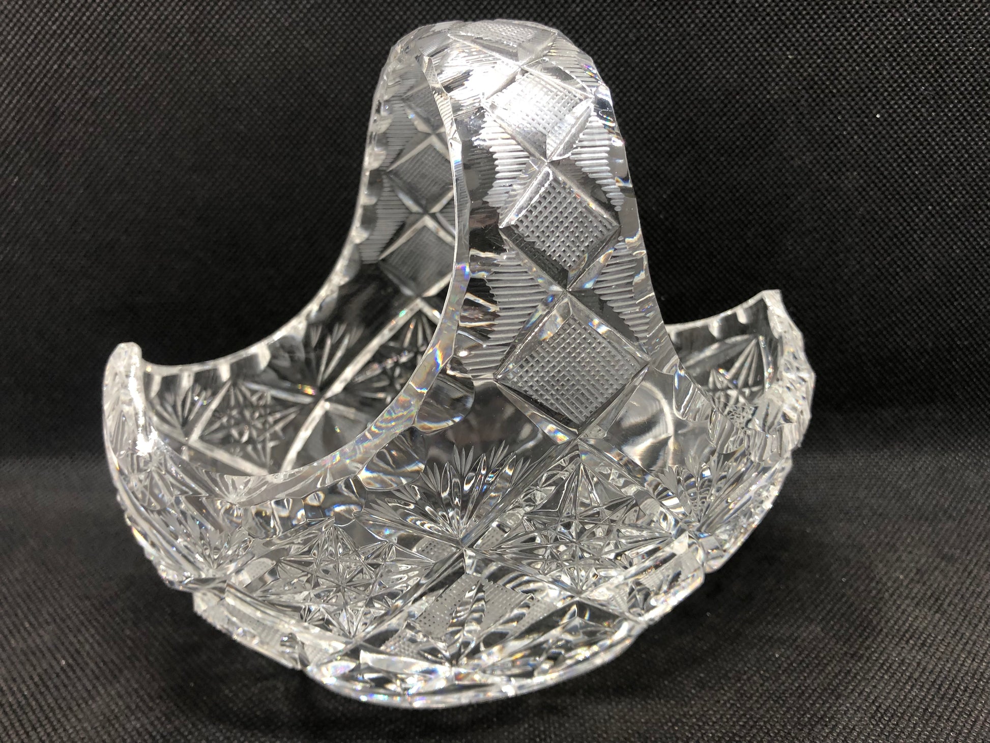 crystal vase handle 