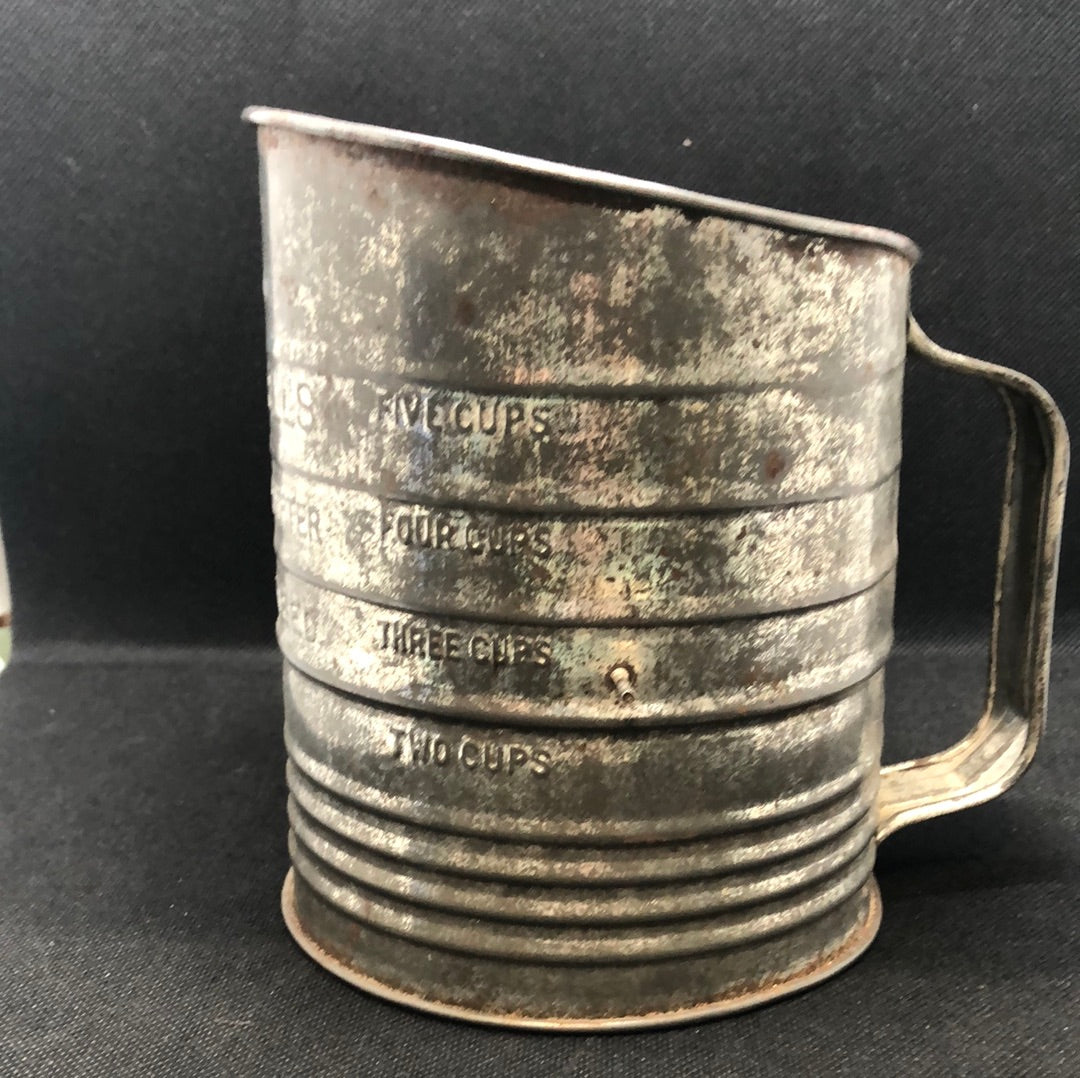 flour sifter antique Bromwell five cup