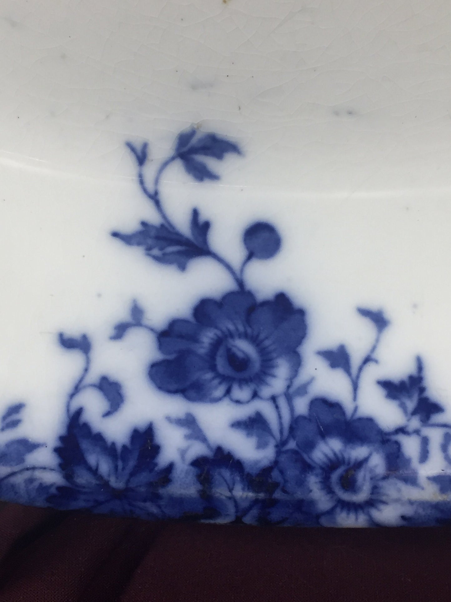 Beautiful Flow Blue Bowl ~ Vermont Pattern