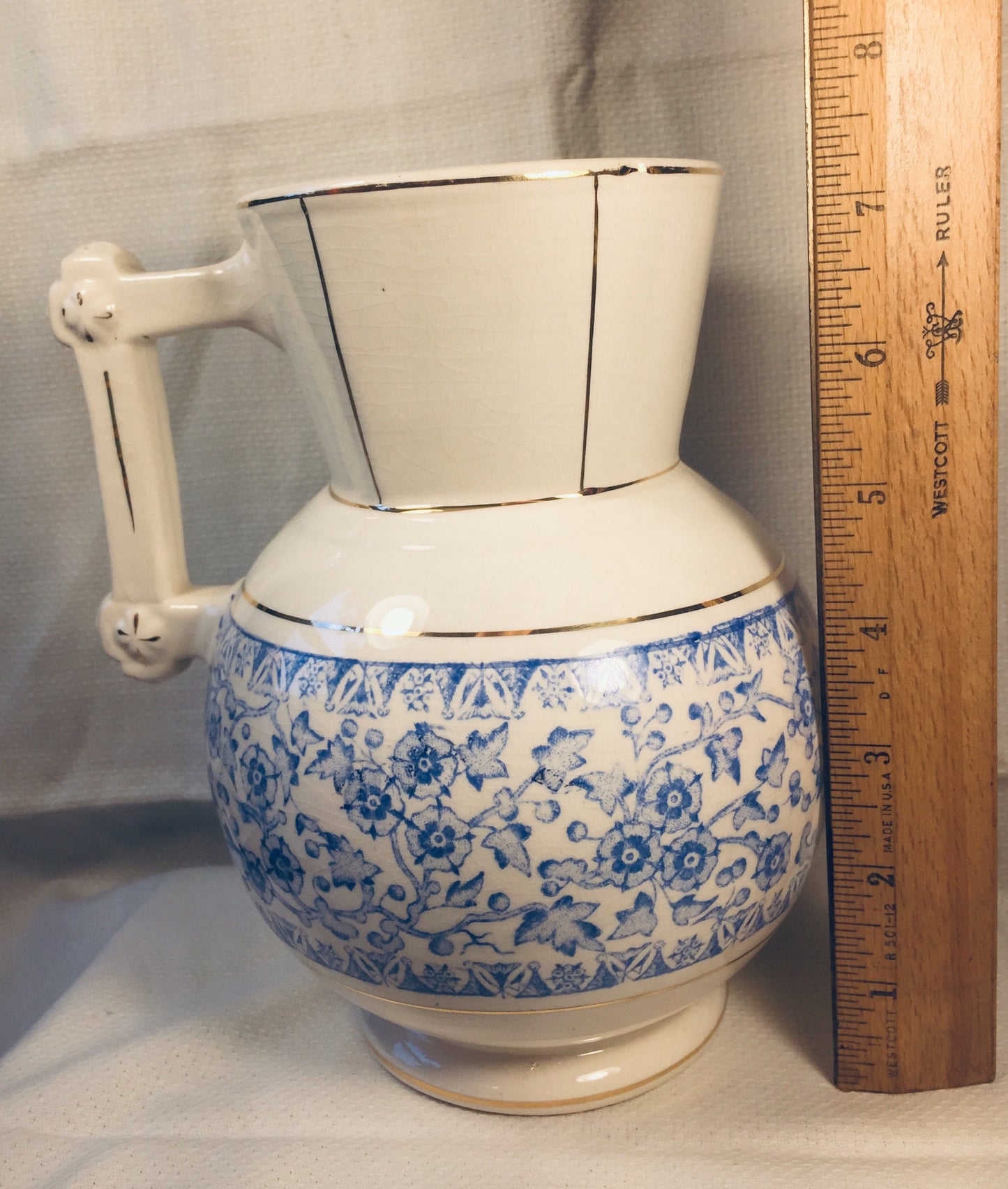 Antique Avalon Faience Balt Pitcher