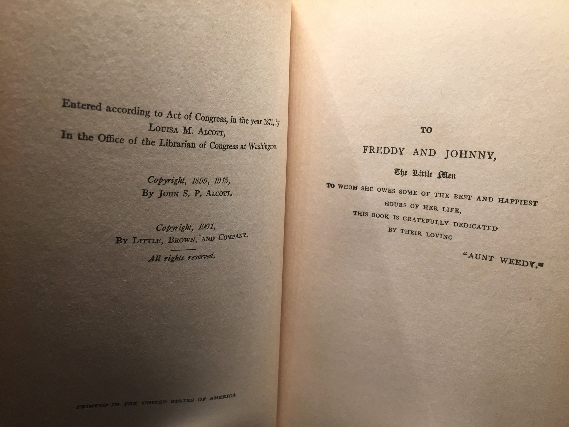 Little Men by Louisa M. Alcott from 1913