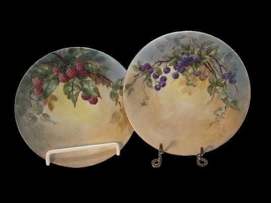 Limoges Hand painted Berry Plates