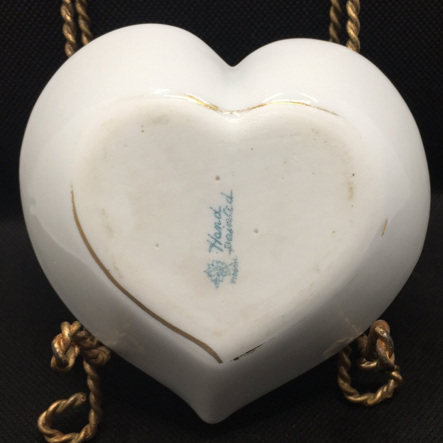 Pretty Nippon Heart Shaped Trinket Dish