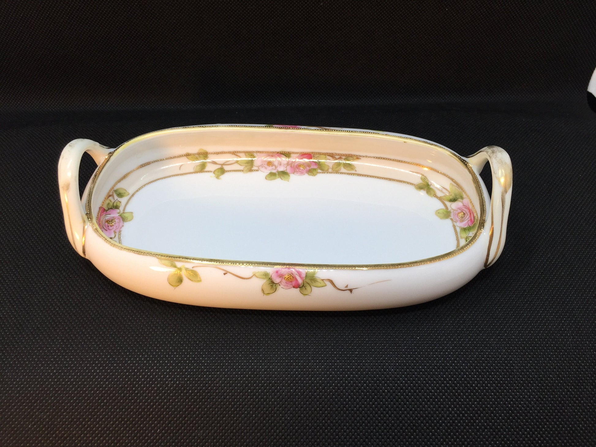 Wonderful Nippon Handled Dish with the Morimura Mark