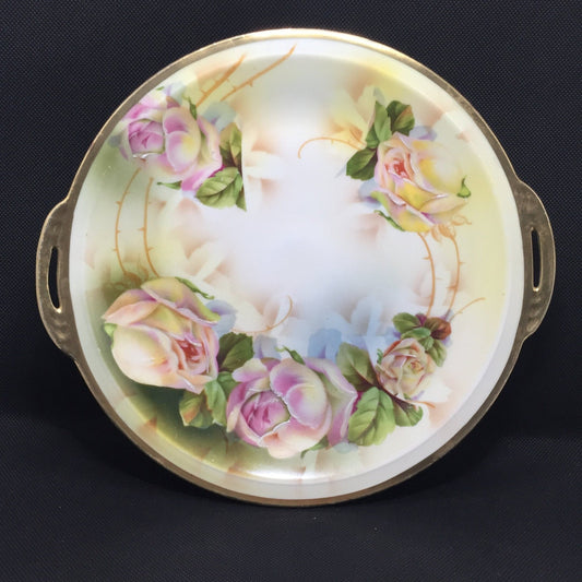 Royal Rudolstadt Prussian Cake Plate with Handles