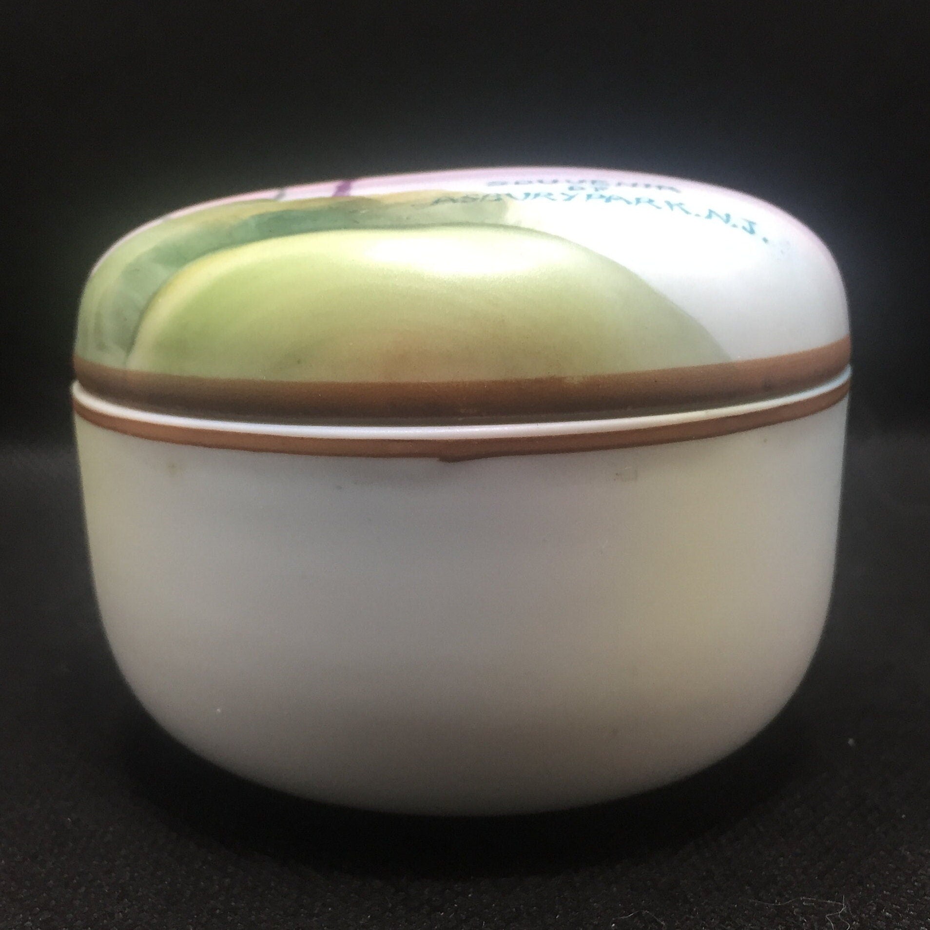 Unique Nippon Souvenir Trinket Dish with Lid