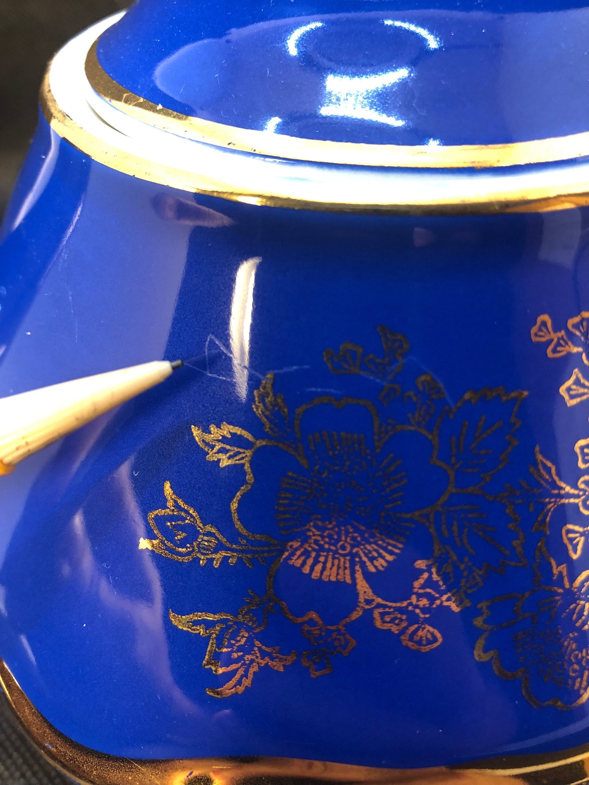 Hall Baltimore Cobalt Blue Teapot