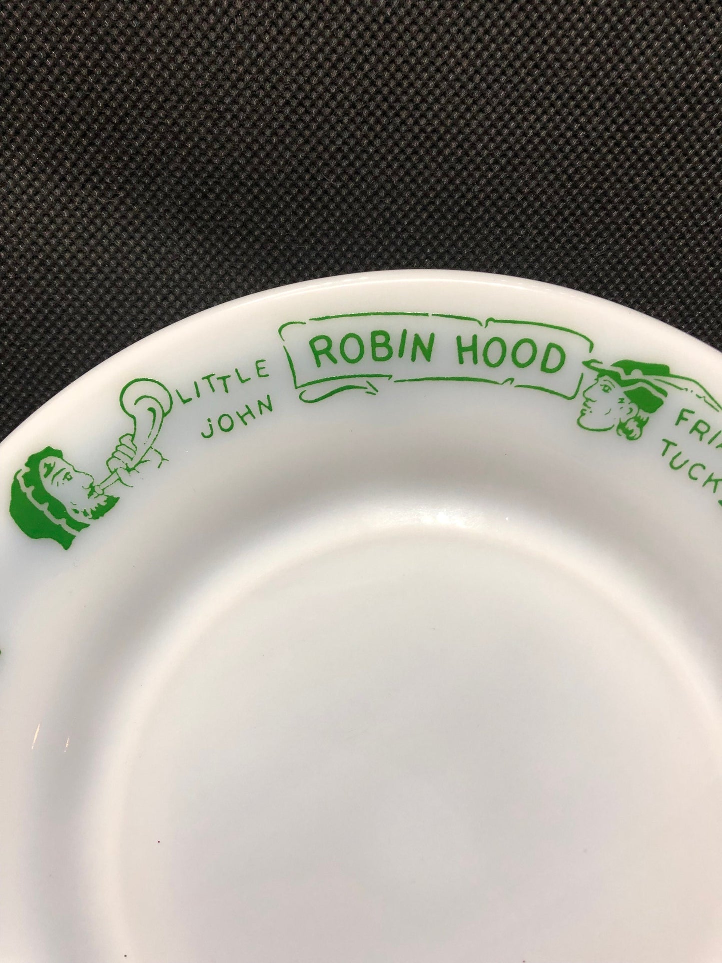 Hazel Atlas Robin Hood Milkglass Plate