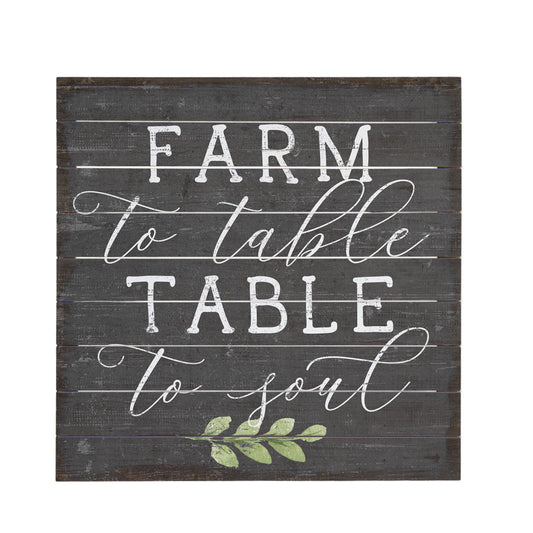 Wooden Farmhouse Sign - Farm to Table