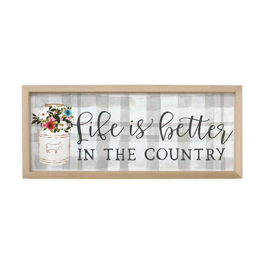 Wooden Farmhouse Sign - Life is Better