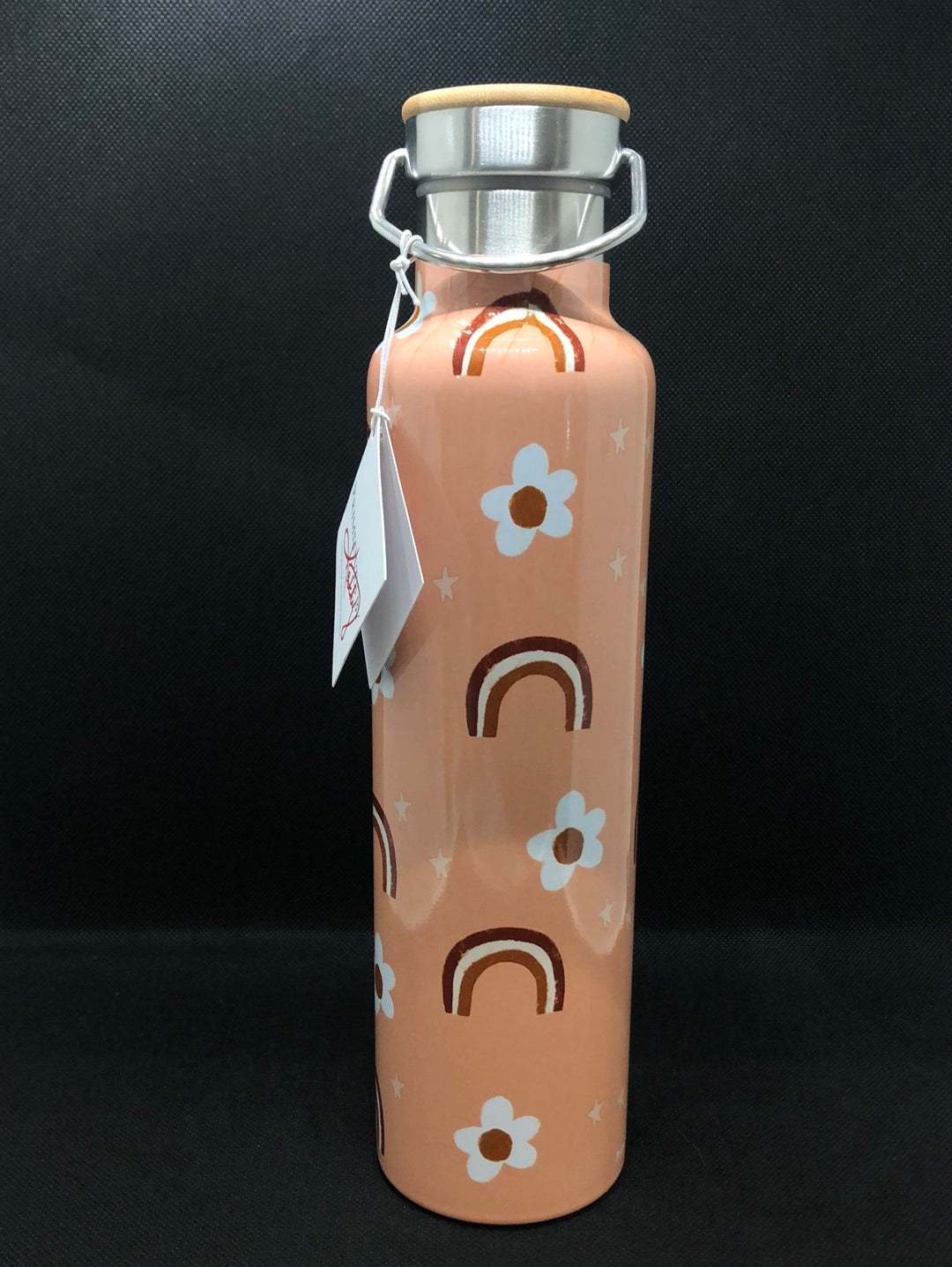 water bottle made of stainless steel - insulated with rainbows 