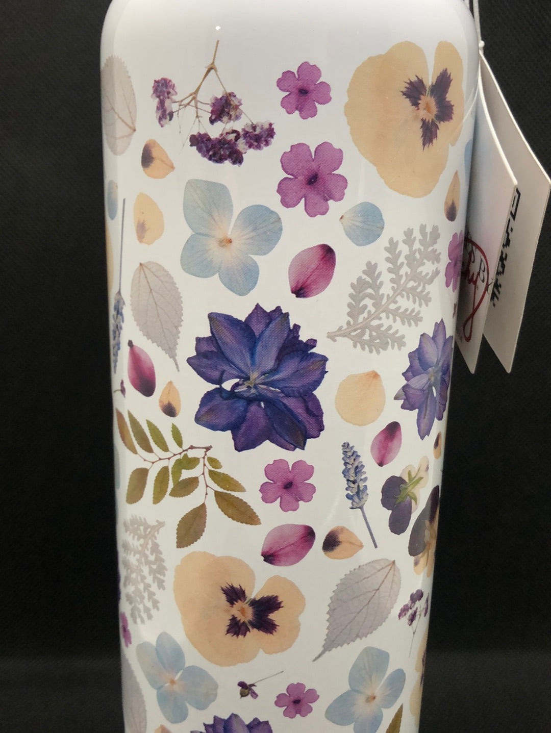 water bottle with stainless steel and insulated -flowers design