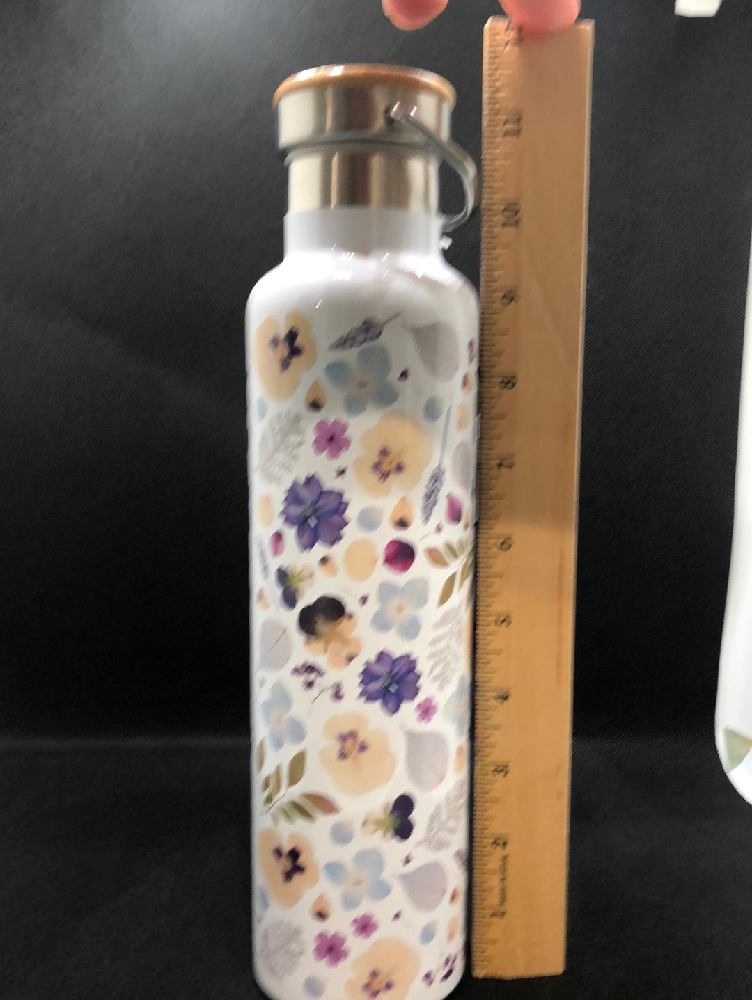 water bottle with stainless steel and insulated -flowers - length