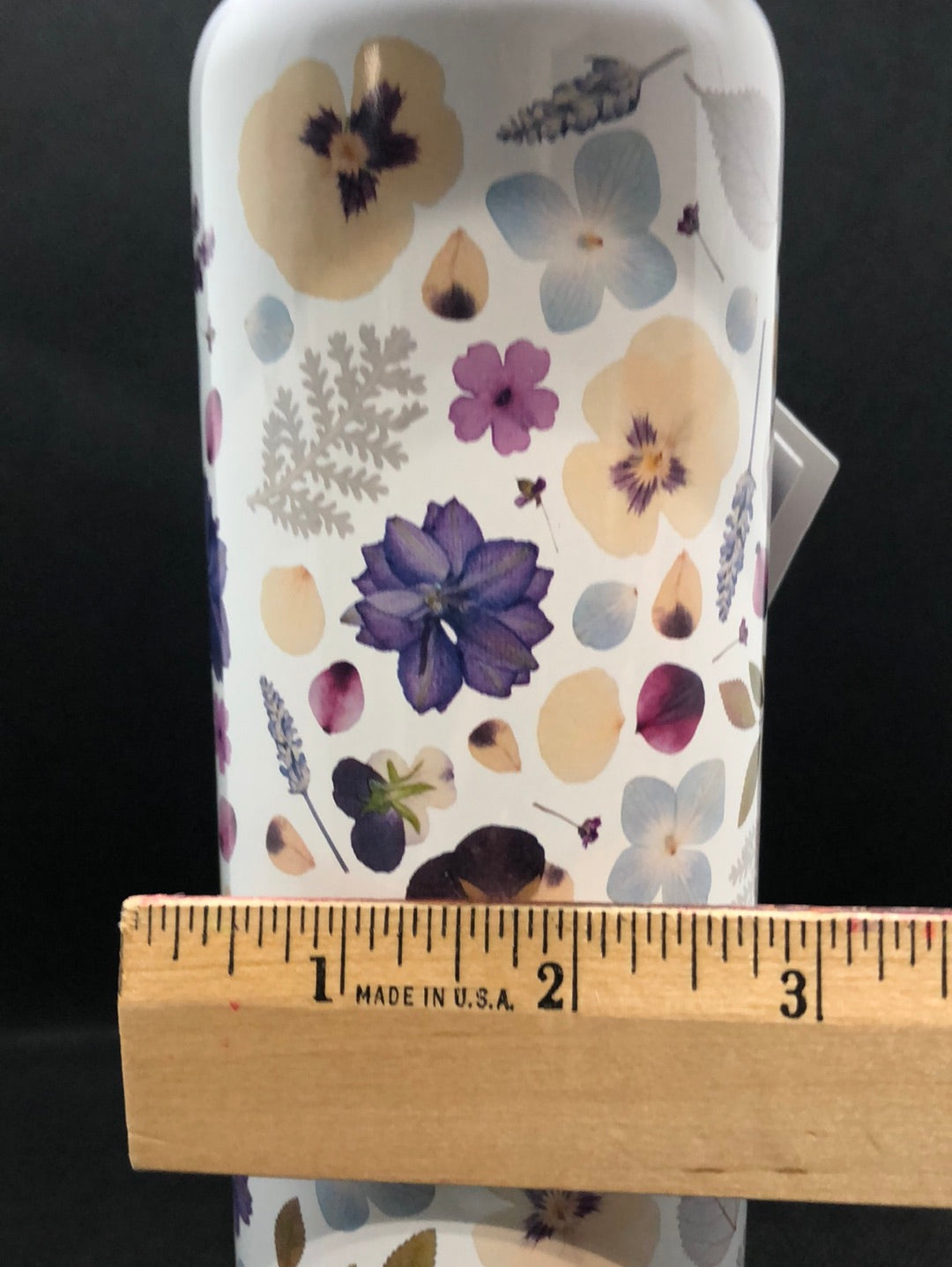 water bottle with stainless steel and insulated -flowers - width